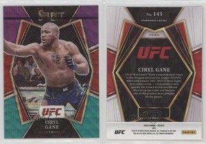 2022 Panini Select UFC Premier Level Tri-Color Prizm Ciryl Gane #143