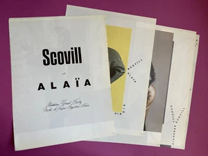 Alaïa Scovill photographie mode editorial Azzedine 1983 automne presse clipping - Picture 1 of 8