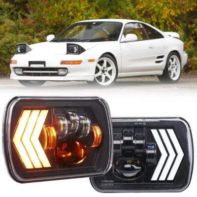 "Faro LED 5x7"" 7x6"" alto-bajo para Toyota MR2 1985-1995/1981-1992 Toyota Corolla" Foto 1 de 4