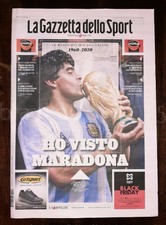 GAZZETTA DELLO SPORT HO VISTO MARADONA 26/11/2020 DIEGO ARMANDO MARADONA
