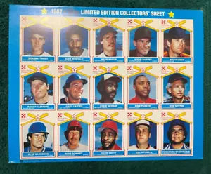 1987 MLB Ralston Purina Uncut Baseball Collector's Edition ~ CHECK PICTURES - Picture 1 of 8
