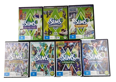 The Sims 3 PC Game Bundle x 7, See Titles Below, Action, Adventure, Strategy - Image 1 of 4
