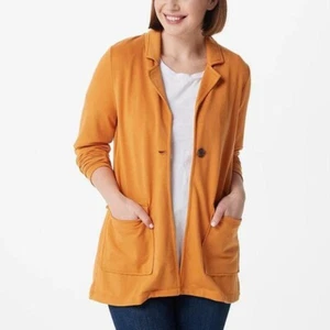 CHAQUETA CÓMODA LIGERA TALLA GRANDE NUEVA SIN ETIQUETAS CUDDLE DUDS... ¡BOLSILLOS! ¡¡GUAU!!! - Imagen 1 de 7