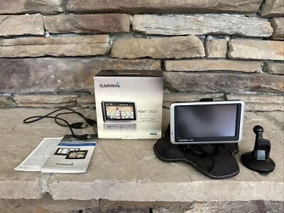 Garmin Nuvi 1300T Ultra-Thin GPS Navigator  4.3” Widescreen Display Works - Image 1 of 4