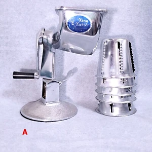 KING KUTTER FOOD #A PROCESSOR MACHINE 5-CONES VTG BLUE LABEL TEXTURED BASE EXCLN - Picture 1 of 5