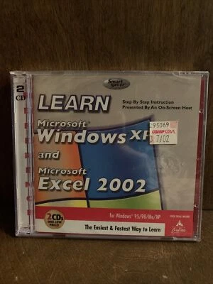 Broderbund Learn MS Windows XP and Excel XP video training brand new sealed - Image 1 of 4