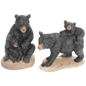 Black Bear Family - Juego de 2 - 3" Estatuillas - NUEVO - Imagen 1 de 2