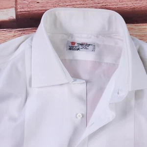 Mens Turnbull & Asser Long Sleeve Button Shirt White - Picture 1 of 16