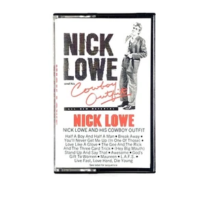NICK LOWE AND HIS COWBOY OUTFIT S/T Cassette Tape OG 1984 Rock Pop Rare - Picture 1 of 5