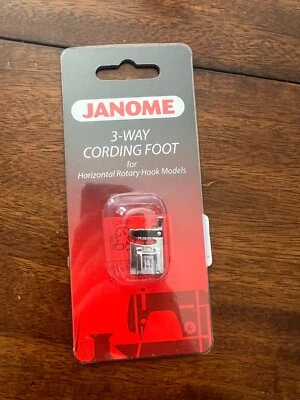 Janome 3-Way Cording Foot for Rotary Hook Models 200345006 - Image 1 of 2