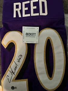 Ed Reed Autographed Jersey Beckett Authenticated 