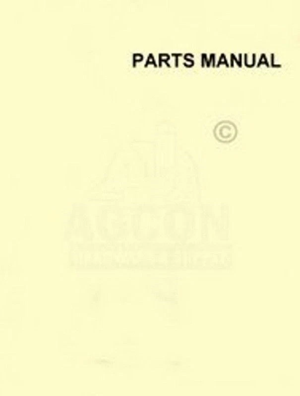 ALLIS CHALMERS A R Gleaner Baldwin Combine Parts Manual - Image 1 of 1