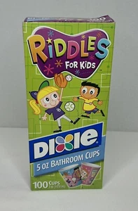 NEW Dixie Riddles For Kids Cups Unopened Box 100 Count 5oz 2005-06 1976 Riddles - Picture 1 of 10
