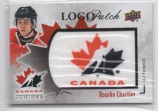 2016-17 UPPER DECK TEAM CANADA JUNIOR LOGO PATCH Rourke Chartier Canada #LP-RC