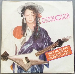 CULTURE CLUB Miss Me Blind RARE 1984 BRAZILIAN 7" SINGLE - UNIQUE PICTURE SLEEVE - Picture 1 of 4
