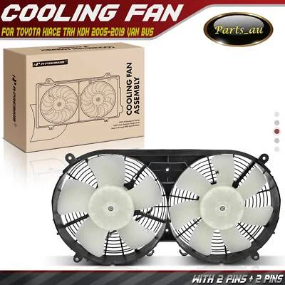 Dual Radiator Cooling Fans for Toyota HiAce KDH200 TRH201 TRH KDH 2005-2019 Van - image 1 of 4