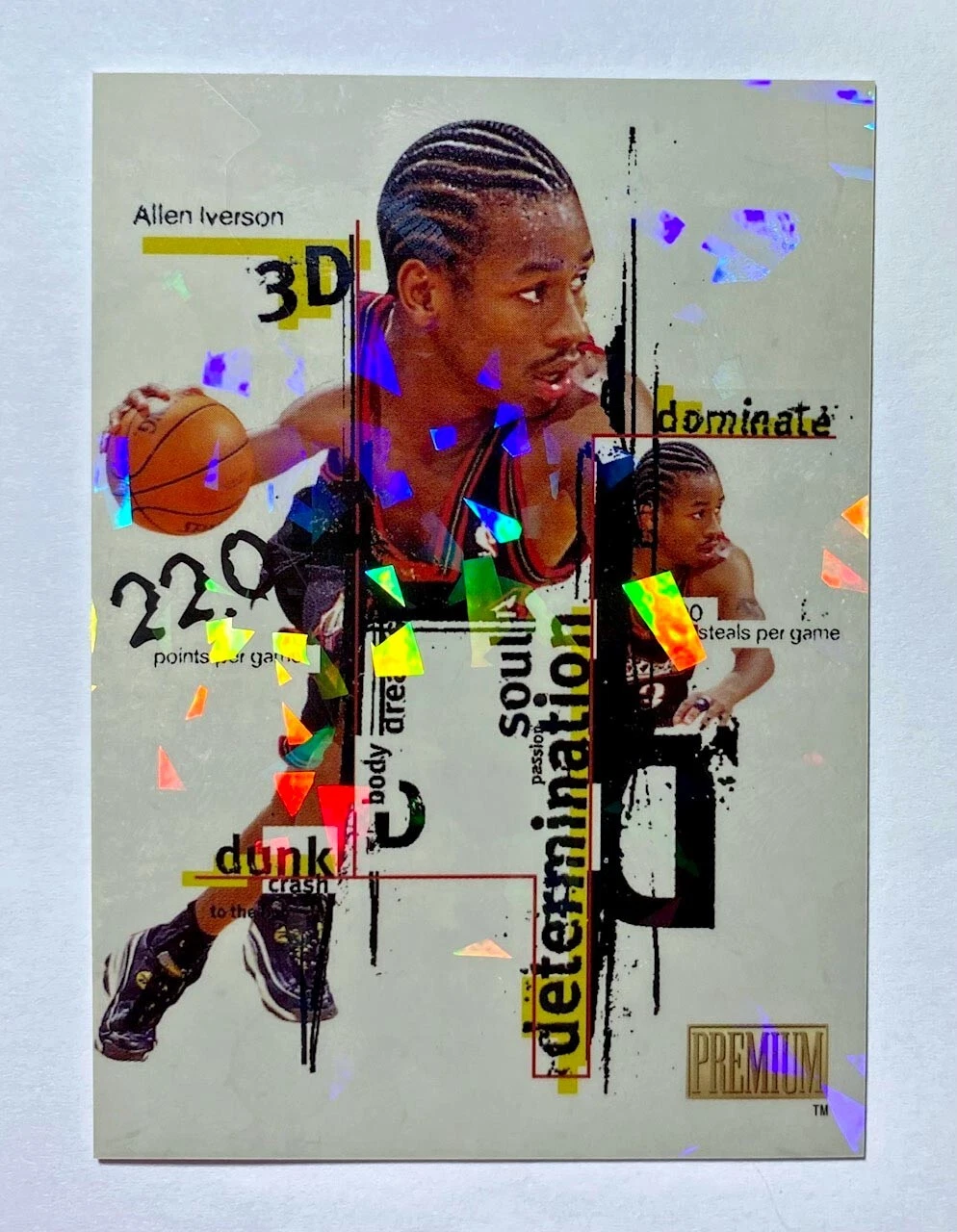 Allen Iverson 1998-99 SkyBox Premium 3D Insert 3 1:96 Packs 76ERS HOF
