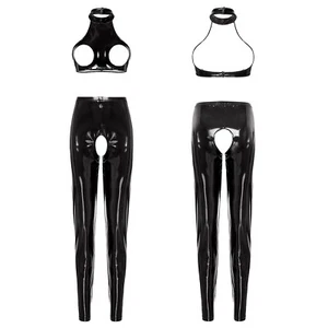 US Damen Hollowing 2 Stück Elastisch Tank Top Bralette Lange Hosen Sets Clubwear - Bild 1 von 163