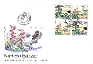 SWEDEN FDC NATURE INSEECTS OWL 1999 ISSUE - Picture 1 of 1