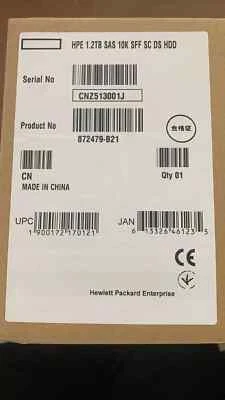 For HPE 872479-B21 872737-001 872285-002 1.2TB 12G SAS 10K 2.5 SC ENT 0-HOURS - Image 1 of 4