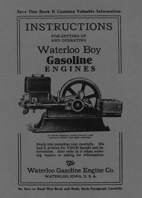 Waterloo Boy Setting Up and Operating Instructions (please read description) - Image 1 of 3