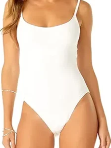 Anne Cole X1806 Vintage Lingerie Maillot White Size 16 - Picture 1 of 3