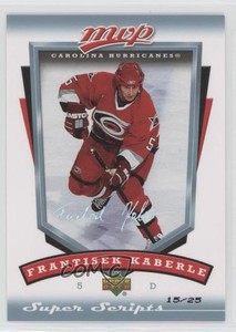 2006-07 Upper Deck MVP Super Script /25 Frantisek Kaberle #60