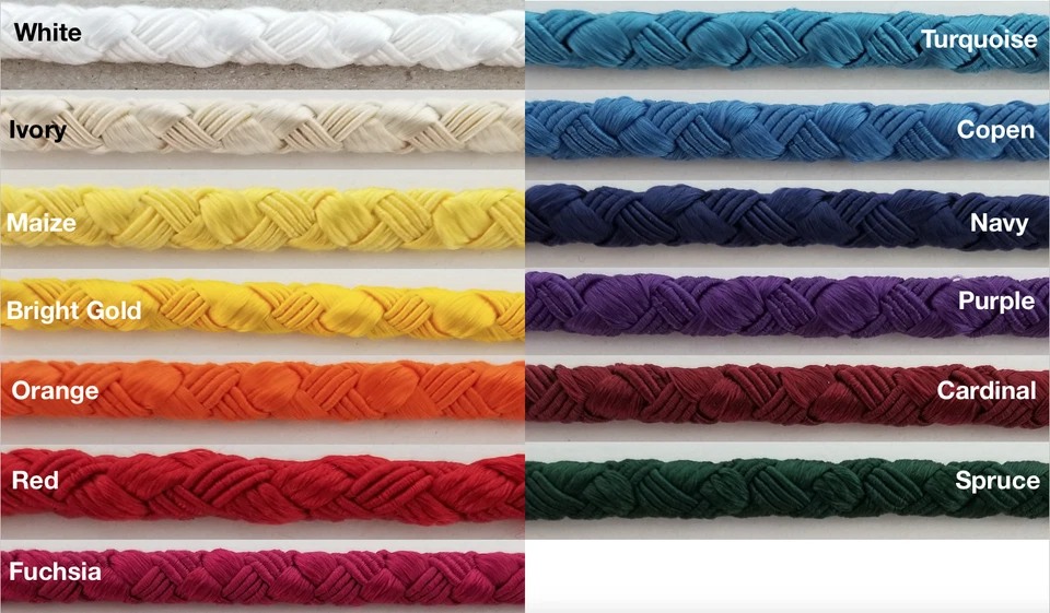 Cordón de coser trenzado fuerte recorte - 10 yardas continuas - ¡Muchas opciones de colores! Foto 1 de 1