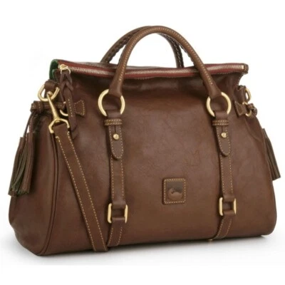 Dooney & Bourke Medium Florentine Brown Satchel V1804 - Image 1 of 4