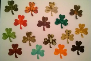 Batik Rainbow Shamrocks fabric Pack remnants patchwork bundle 100%cotton - Picture 1 of 1