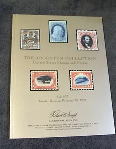 Siegel Auction Catalog #807 Argentum Stamp Covers Collection February 23, 1999 - Picture 1 of 4
