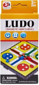 Foldable Ludo Game Portable & Perfectly Mini Magnetic Travel For Kids - Picture 1 of 6
