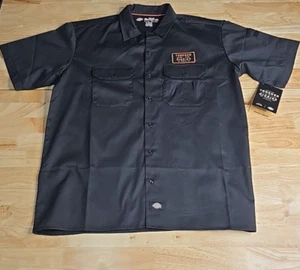 Dickies x Traeger Cool Grilling Shirt Womens XL Black Work Short Sleeve NWT - Picture 1 of 7