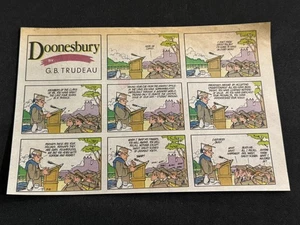 #TH09 DOONESBURY por Garry Trudeau Sunday Tabloid media página tira 12 de mayo de 1985 - Imagen 1 de 1
