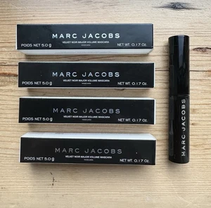 4 x Marc Jacobs Velvet Noir Major Volume Mascara Noir Negro Mini Viaje NUEVO - Imagen 1 de 6