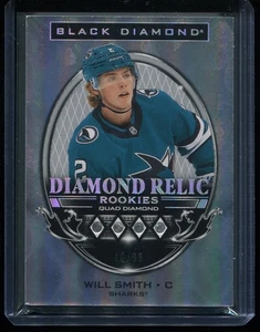 2024-25 Black Diamond Will Smith Diamond Relic Rookies RC /99 #BDR-WS Sharks - Picture 1 of 2