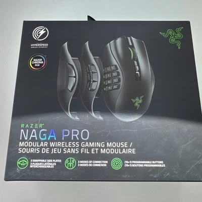 Razer Naga Pro Modular Wireless Gaming Mouse (RZ01-03420100-R3U1) open box - Image 1 of 4
