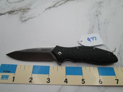 #977 Black Kershaw 1830 Oso Sweet Speedsafe Assisted LinerLock Knife - Image 1 of 4
