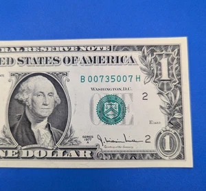 $1 NOTE 1977 One Dollar Bill B00735007H James Bond RADAR The Spy Who Loved Me - Picture 1 of 9