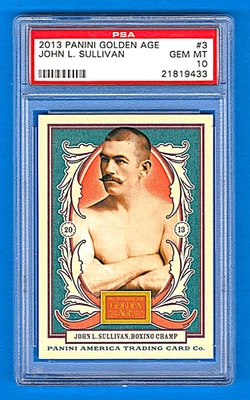 2013 Panini Golden Age Card #3 - JOHN L. SULLIVAN BOXING CHAMP - PSA 10 GEM/MINT - Image 1 of 2