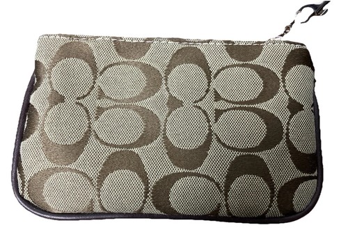 (2) Portafoglio da polso vintage Coach piccola borsa porta telefono