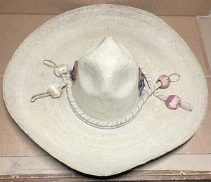 Vintage • Antique Mexican Straw Sombrero - Picture 1 of 7