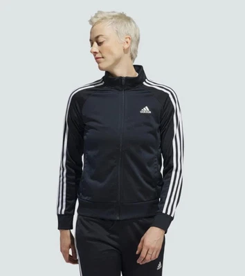 BNWT Women's Adidas Essentials Warm-Up Slim 3-Stripes Track Jacket Size MEDUIM - Image 1 of 4