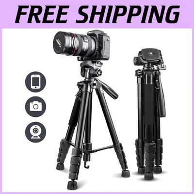 67" Camera Tripod with Bluetooth Remote - Black - Image 1 of 4