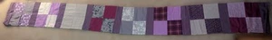 Pre-sewn Quantity of 7, 71.5" x 8" quilt strips with 8 4-patch squares on each - Picture 1 of 9