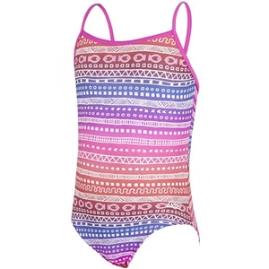 Zoggs Girls Ikat Yaroomba Swimming Swimwear Swimsuit Holiday Costume - 21 - Picture 1 of 2