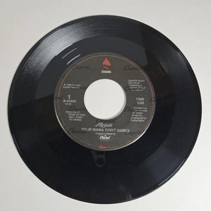 Poison "Your Mama Don't Dance" "Look What The Cat Dragged In" 45 VG+ Tested - Picture 1 of 4