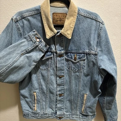 Abrigo Chaqueta Denim Mediana Mujer Camionera Vintage Arizona Jeans Co EE. UU.  Foto 1 de 4