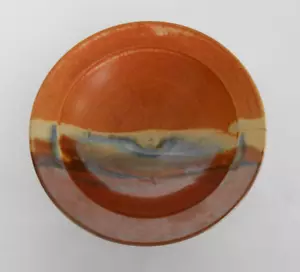 Sunset Canyon Pottery Large 8" Rimmed Bowl Aztec Sunrise - Studio Pottery - Picture 1 of 10