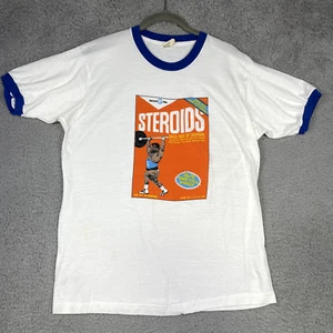 VTG RARE 80's Screen Stars Steroids Muscle Man T Shirt Made In USA Mens XL - Picture 1 of 15